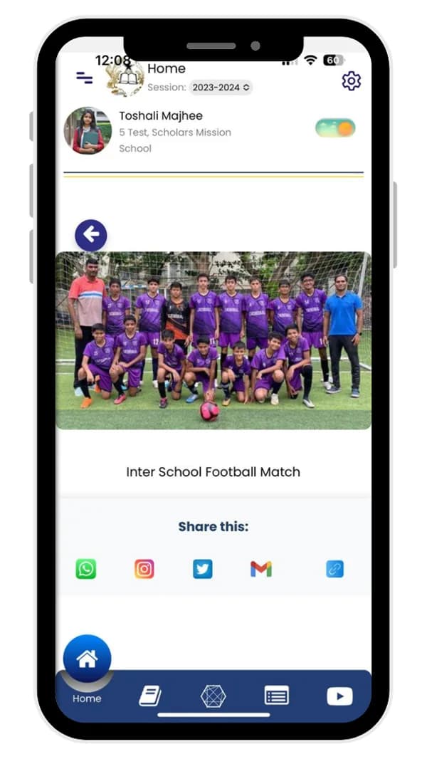 SchoolBellQ mobile application screen 3