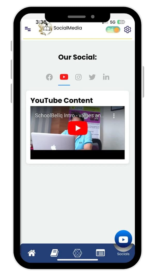 SchoolBellQ mobile application screen 41