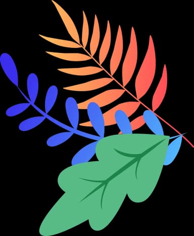 Decorative leaf illustration