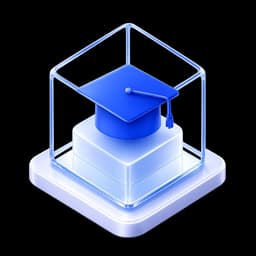 3D graduation cap representing education and student success
