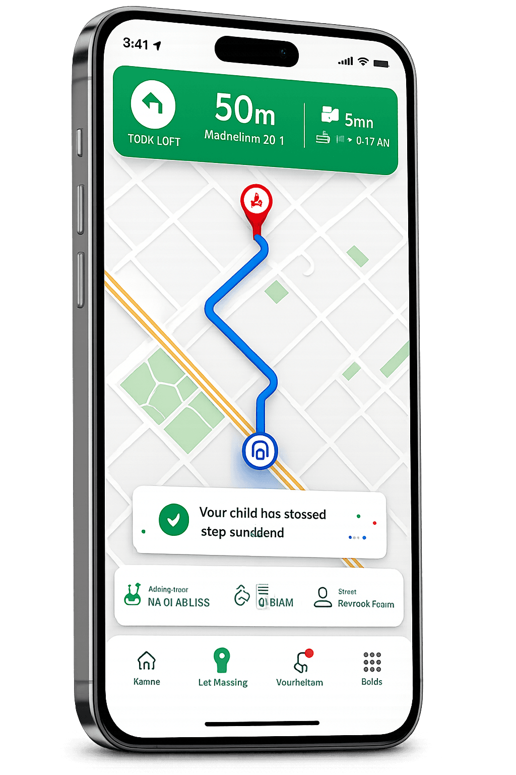 GPS App screen 1