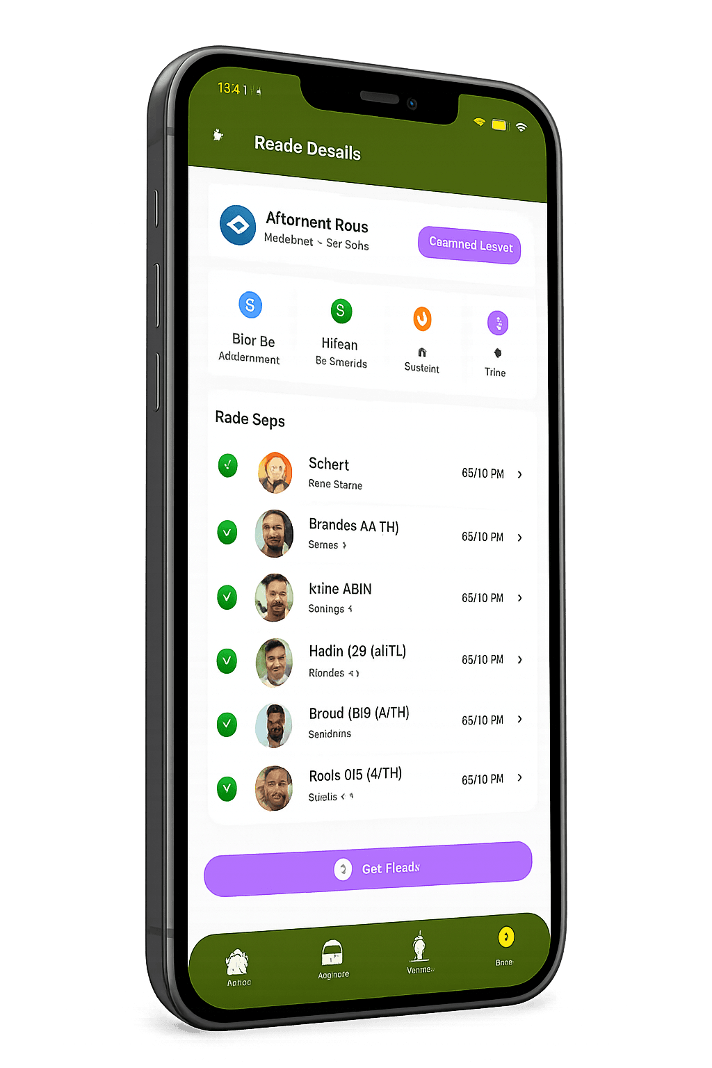 Transport App screen 1 back screen