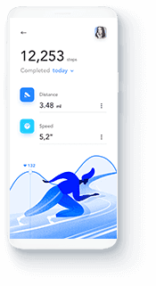 Smartphone mockup showing a mobile app screen