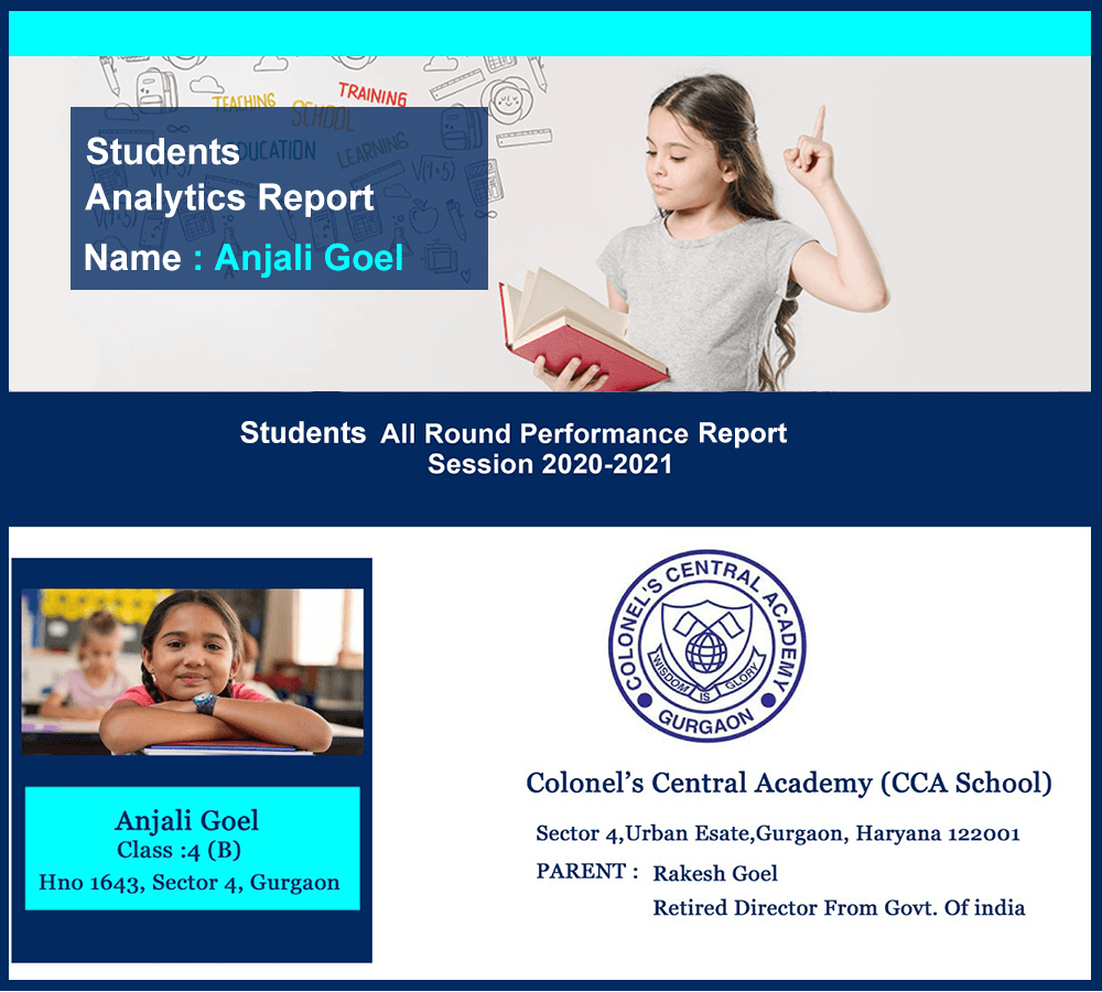Cover of a sample Students Analytics Report